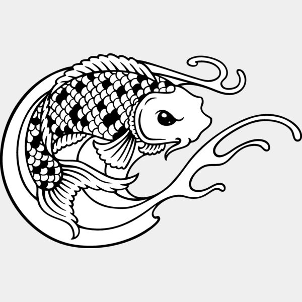 ES2asiankoi005BW Thumbnail