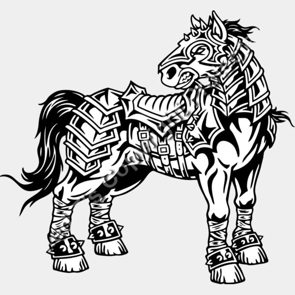 ES2horse004BW Thumbnail