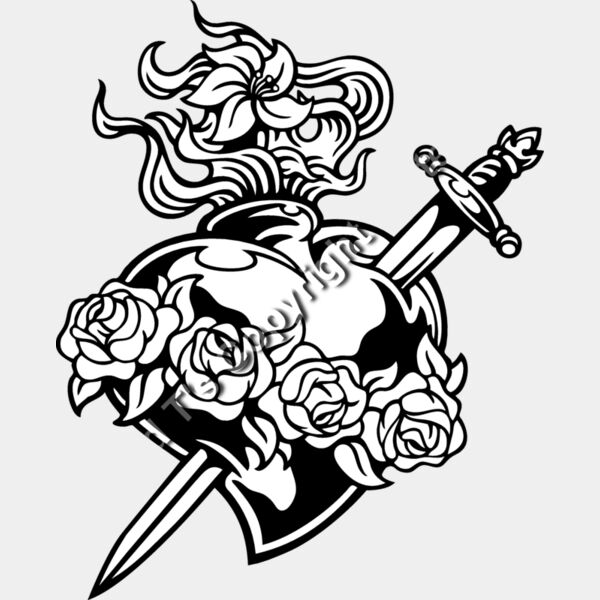 ES2heart012BW Thumbnail