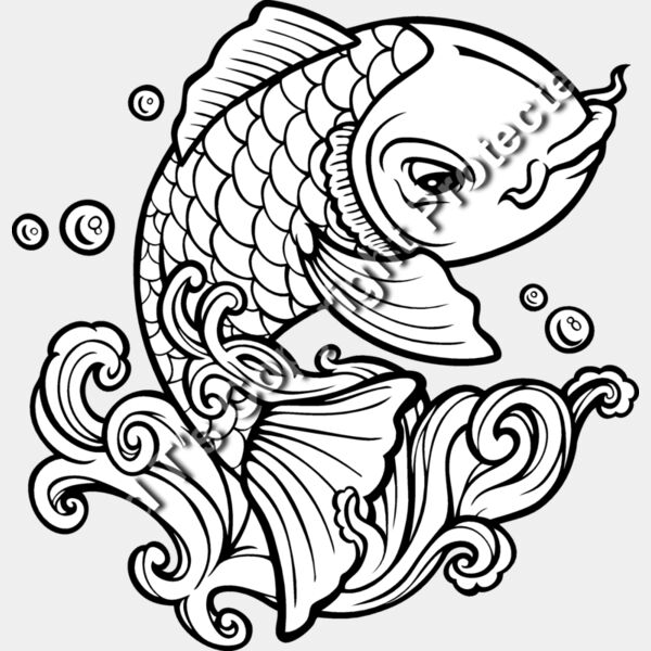 ES2asiankoi004bw Thumbnail