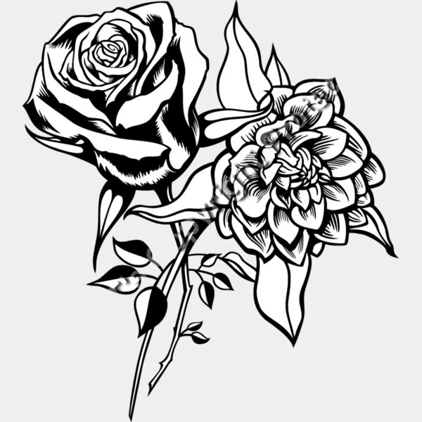 ES3flower10bw Thumbnail