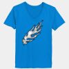Ladies’  Junior Fine Jersey V-Neck Longer Length T-Shirt Thumbnail