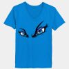 Ladies’  Junior Fine Jersey V-Neck Longer Length T-Shirt Thumbnail