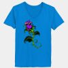 Ladies’  Junior Fine Jersey V-Neck Longer Length T-Shirt Thumbnail