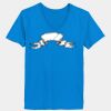 Ladies’  Junior Fine Jersey V-Neck Longer Length T-Shirt Thumbnail