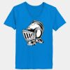 Ladies’  Junior Fine Jersey V-Neck Longer Length T-Shirt Thumbnail