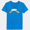 Ladies’  Junior Fine Jersey V-Neck Longer Length T-Shirt Thumbnail