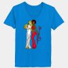 Ladies’  Junior Fine Jersey V-Neck Longer Length T-Shirt Thumbnail