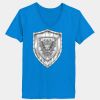 Ladies’  Junior Fine Jersey V-Neck Longer Length T-Shirt Thumbnail