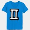 Ladies’  Junior Fine Jersey V-Neck Longer Length T-Shirt Thumbnail