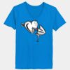 Ladies’  Junior Fine Jersey V-Neck Longer Length T-Shirt Thumbnail