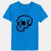 Ladies’  Junior Fine Jersey V-Neck Longer Length T-Shirt Thumbnail