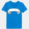 Ladies’  Junior Fine Jersey V-Neck Longer Length T-Shirt Thumbnail
