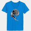 Ladies’  Junior Fine Jersey V-Neck Longer Length T-Shirt Thumbnail