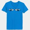 Ladies’  Junior Fine Jersey V-Neck Longer Length T-Shirt Thumbnail