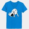 Ladies’  Junior Fine Jersey V-Neck Longer Length T-Shirt Thumbnail