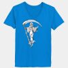 Ladies’  Junior Fine Jersey V-Neck Longer Length T-Shirt Thumbnail