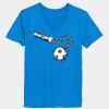 Ladies’  Junior Fine Jersey V-Neck Longer Length T-Shirt Thumbnail