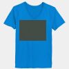 Ladies’  Junior Fine Jersey V-Neck Longer Length T-Shirt Thumbnail