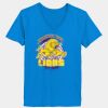 Ladies’  Junior Fine Jersey V-Neck Longer Length T-Shirt Thumbnail