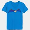 Ladies’  Junior Fine Jersey V-Neck Longer Length T-Shirt Thumbnail