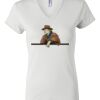 Women's Short Sleeve V-Neck T-Shirt Thumbnail