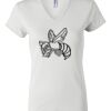 Women's Short Sleeve V-Neck T-Shirt Thumbnail