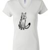 Women's Short Sleeve V-Neck T-Shirt Thumbnail