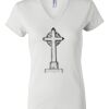 Women's Short Sleeve V-Neck T-Shirt Thumbnail