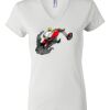 Women's Short Sleeve V-Neck T-Shirt Thumbnail