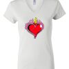 Women's Short Sleeve V-Neck T-Shirt Thumbnail
