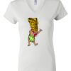Women's Short Sleeve V-Neck T-Shirt Thumbnail