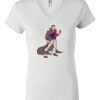 Women's Short Sleeve V-Neck T-Shirt Thumbnail