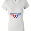 Women's Short Sleeve V-Neck T-Shirt Thumbnail